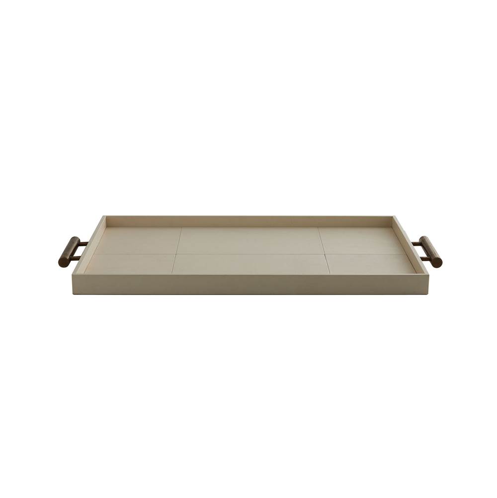 Arteriors Home Ivory Leather/Antique Brass