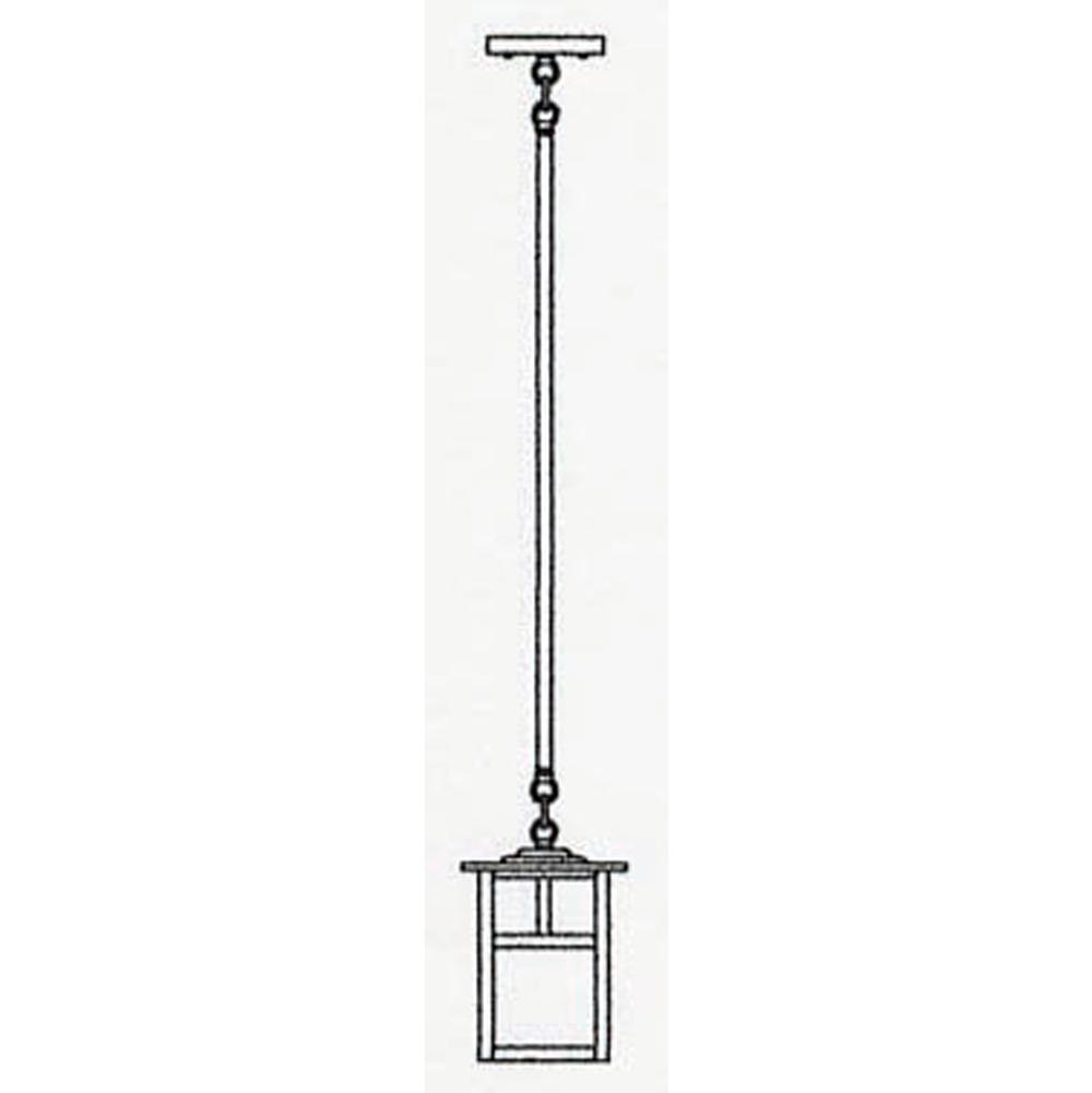 Arroyo Craftsman 6'' Mission Stem Hung Pendant Without Overlay