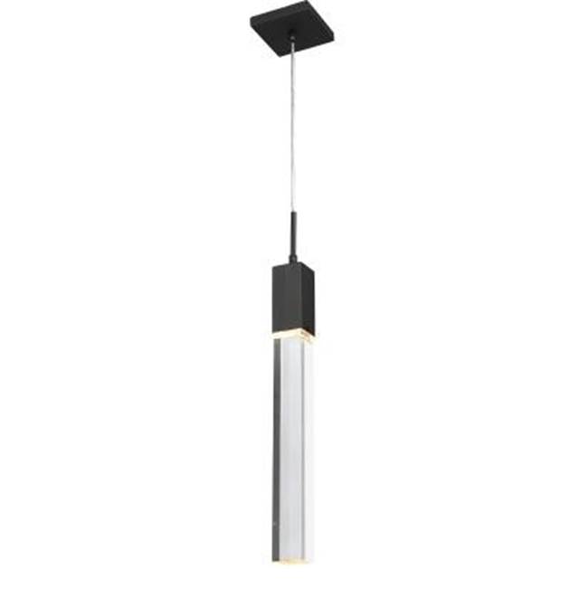 Avenue Lighting The Original Glacier Avenue Collection Brushed Brass Single Pendant With Clear Crystal