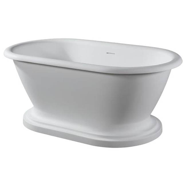 Barclay Winston 70'' Resin FreestandinTub w/Integrated base,Gloss WH