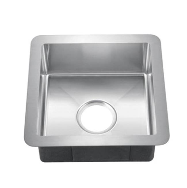 Barclay Rena 15'' Gold SS Square Sink W/Gold Wiregrid And Strainer