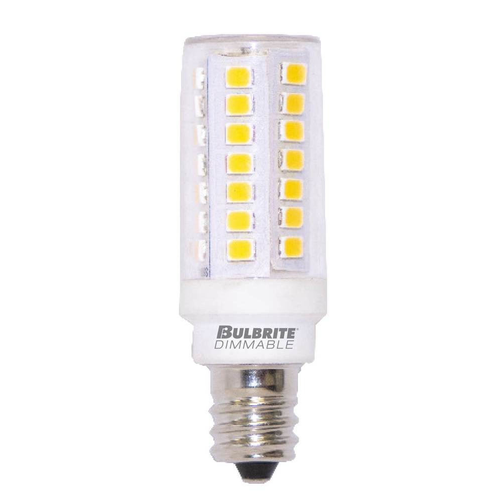 Bulbrite 5W Led E12 Clear 3000K Dimmable 120V