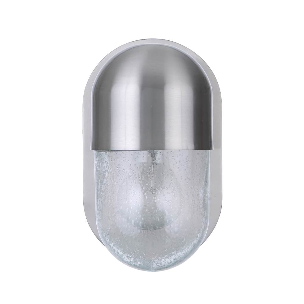 Craftmade Pill 1 Light Wall Sconce in Brushed Polished Nickel
