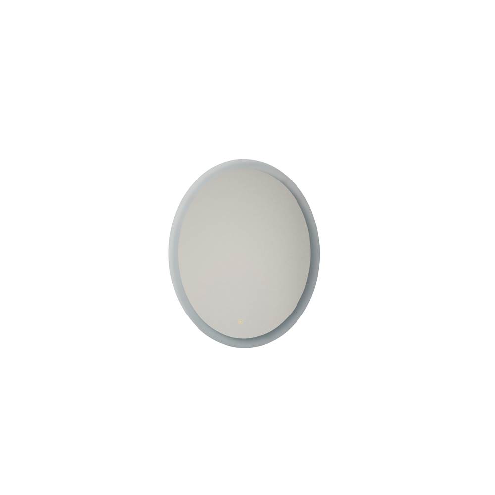 Craftmade 30'' x 24'' x 1.8'' Oval LED Mirror with defogger, dimmer, 3CCT 3000K, 4000K, 5000K