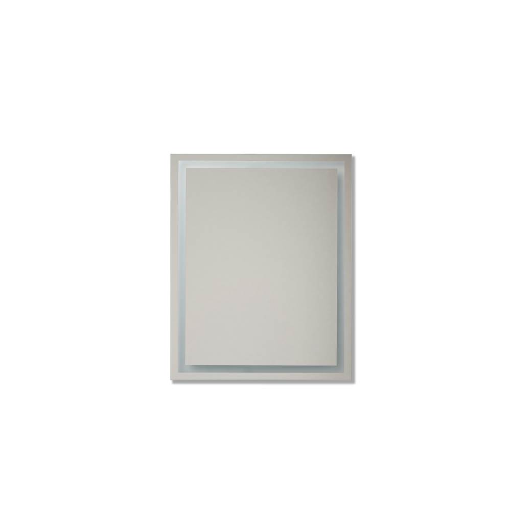 Craftmade 30'' x 24'' x 1.4'' Rectangular LED Mirror with defogger and dimmer, 3000K
