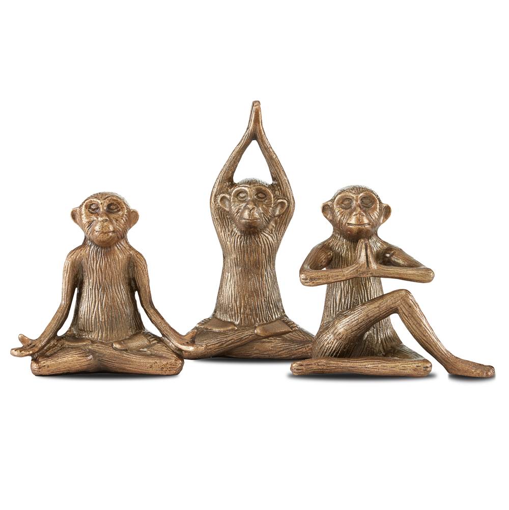 Currey And Company Zen Monkey Set of 3