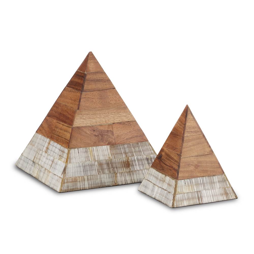 Currey And Company Hyson Pyramids Set of 2