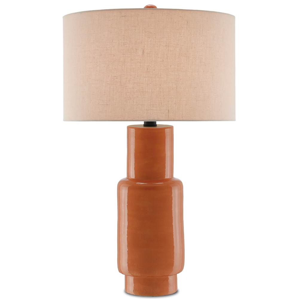 Currey And Company Janeen Orange Table Lamp