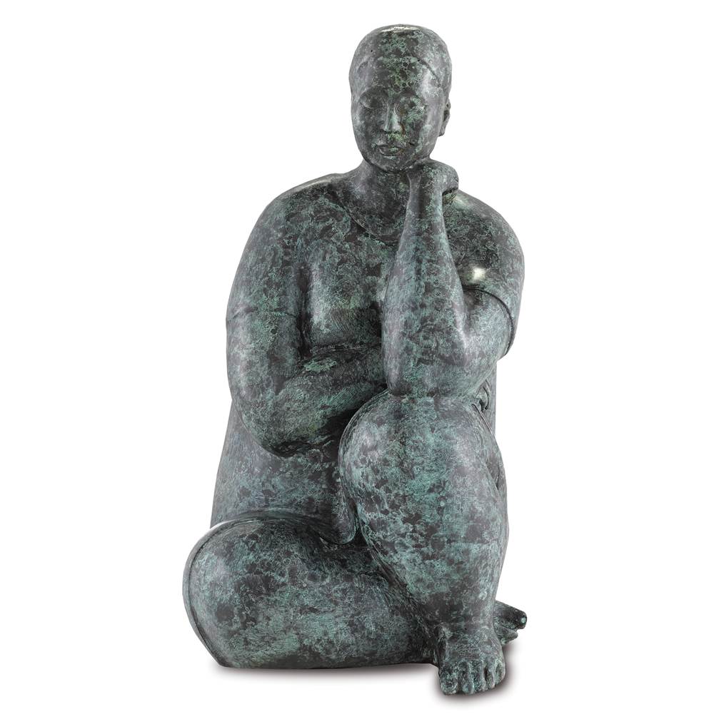Currey And Company Lady Meditating Bronze