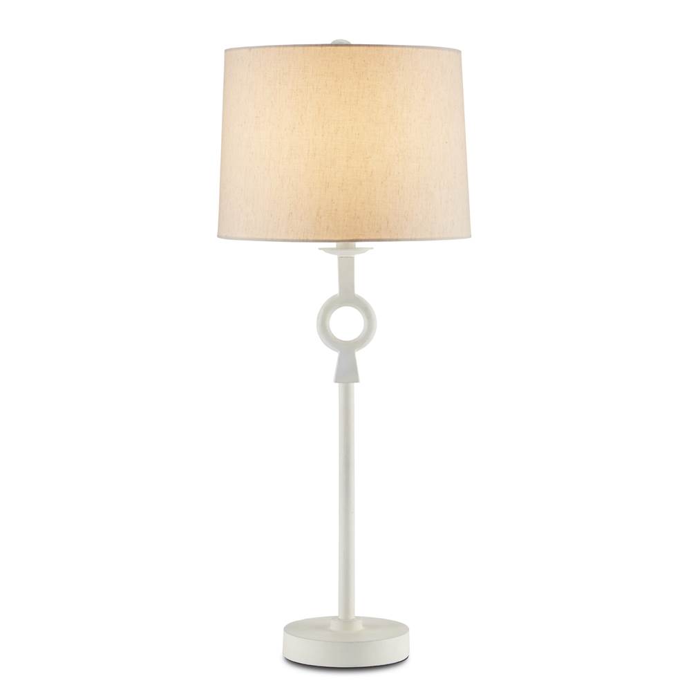 Currey And Company Germaine White Table Lamp