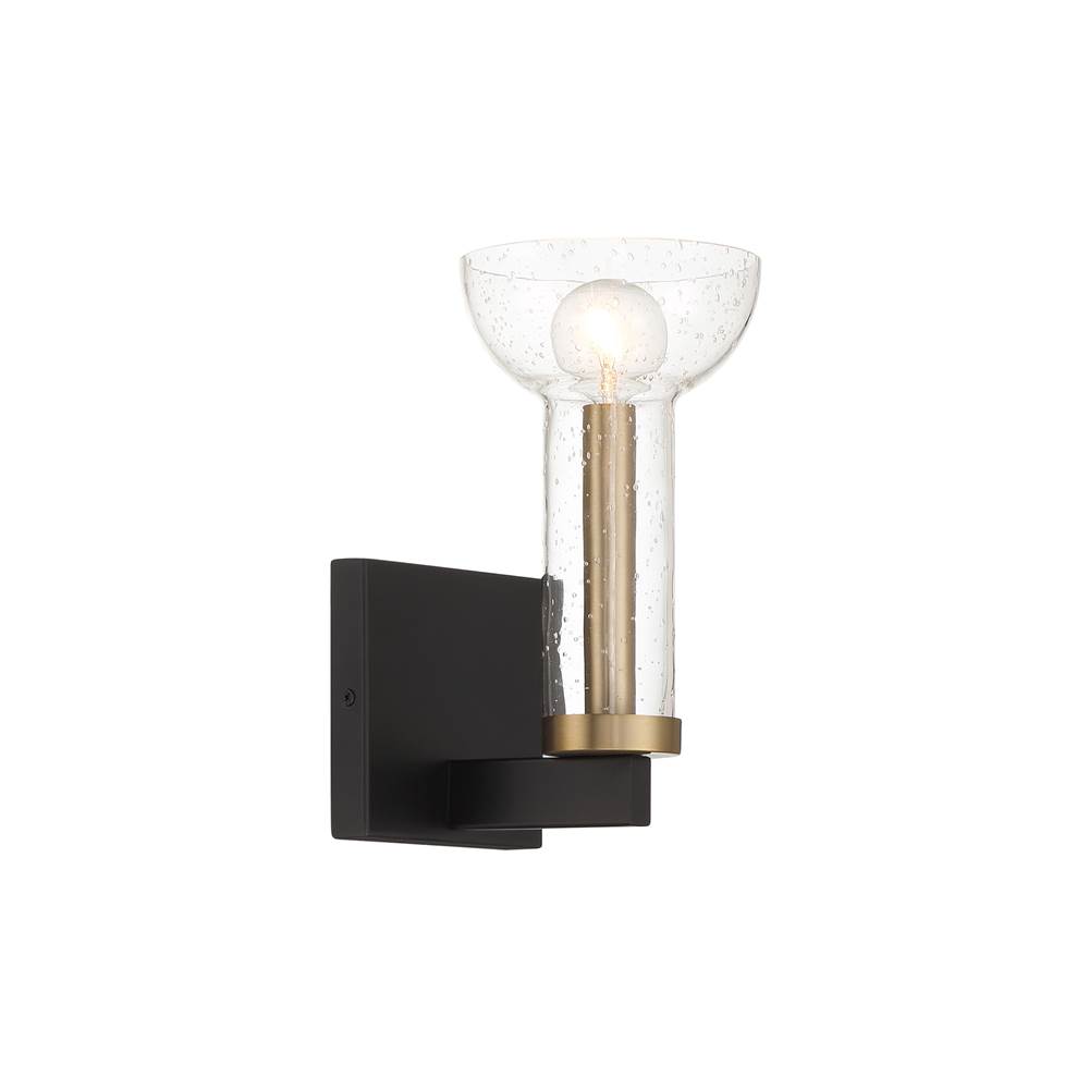 Designers Fountain Nova 9.75 in. 1-Light Matte Black Modern Wall Sconce Light