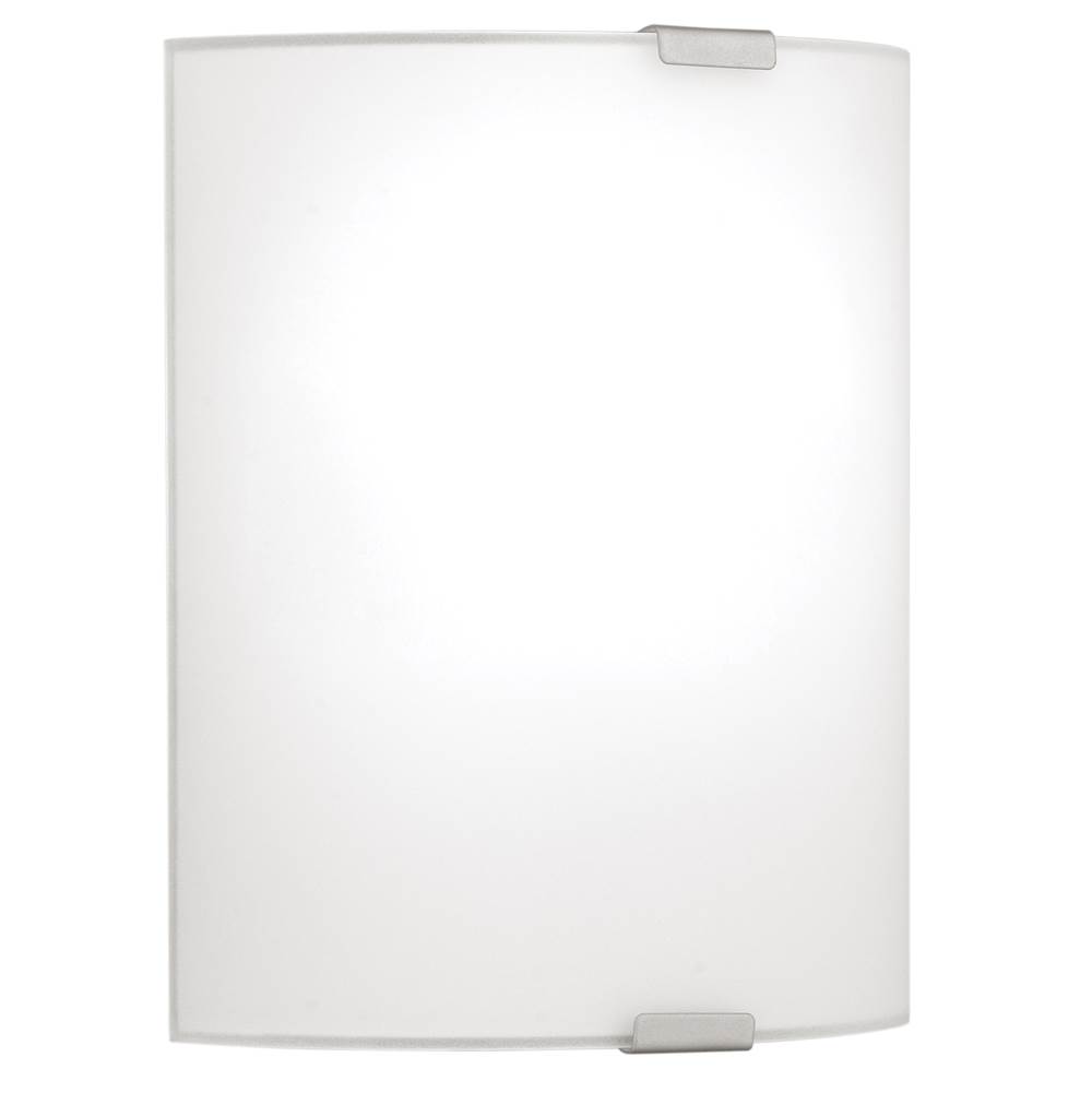 Eglo 1x100W Wall Light w/ Chrome Finish & Satin Glass