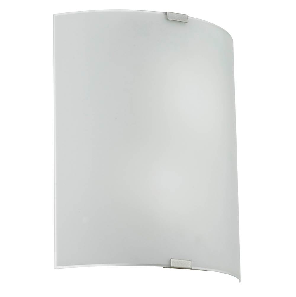 Eglo 2x100W Wall Light w/ Chrome Finish & Satin Glass