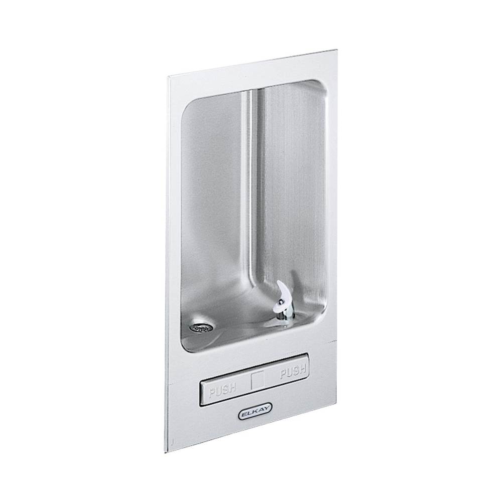 Elkay Wall Mount Fully Recessed Fountain Non-Filtered, Non-Refrigerated Stainless