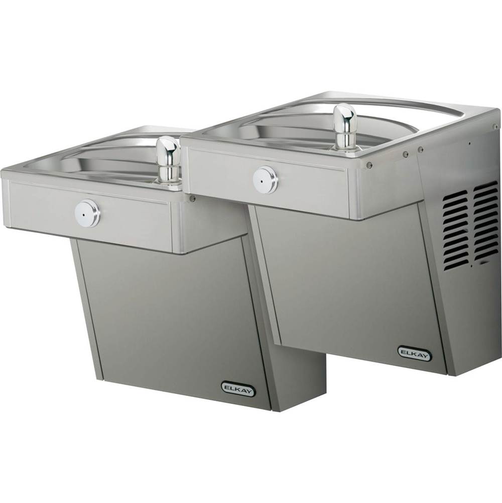 Elkay Cooler Wall Mount Bi-Level ADA Vandal-Resistant, Non-Filtered Refrigerated Stainless