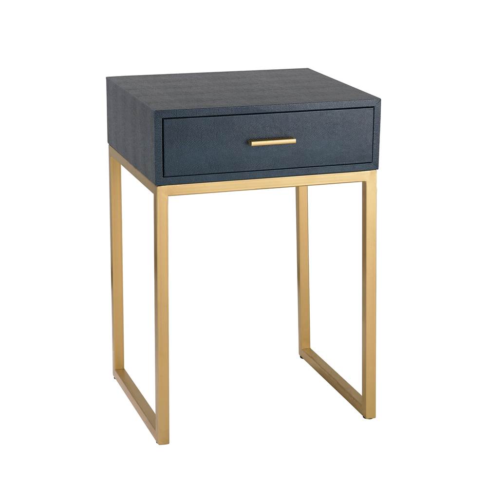 Elk Home Shagreen Accent Table - Navy