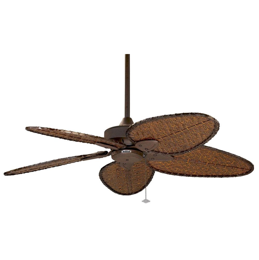 Fanimation Windpointe - 52 inch - Rust with Antique Narrow Oval Blades