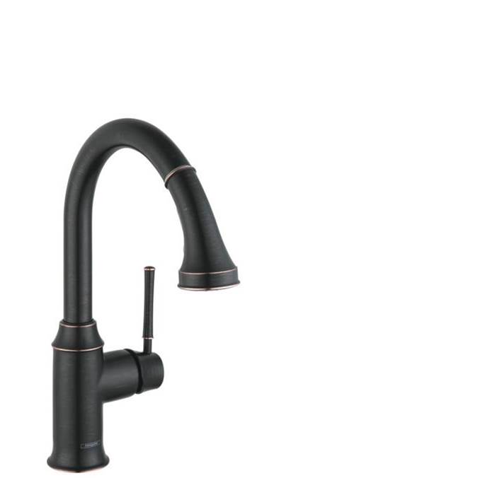 Hansgrohe Talis C Prep Kitchen Faucet, 2-Spray Pull-Down, 1.75 GPM in Rubbed Bronze