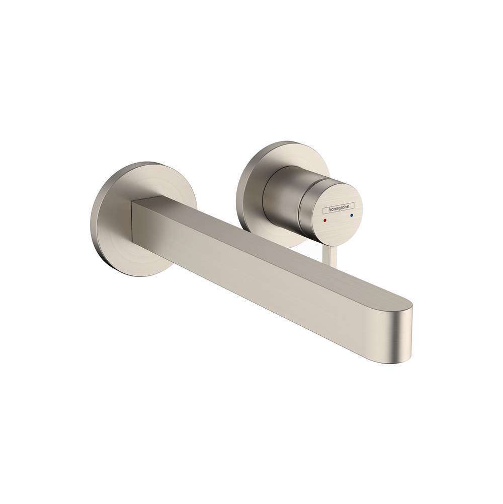 Hansgrohe Finoris Wall-Mounted Single-Handle Faucet Trim, 1.2 GPM in Brushed Nickel