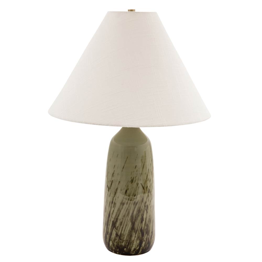 House Of Troy 25'' Scatchard Table Lamp in Decorated Celadon