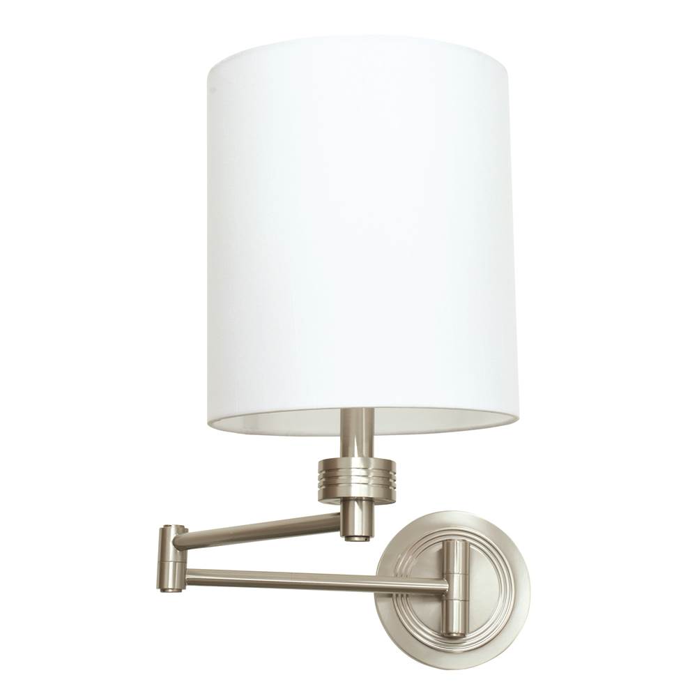 House Of Troy Wall Swing Arm Lamp in Satin Nickel