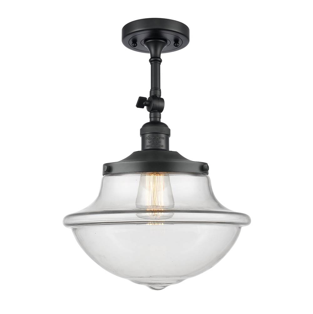Innovations Large Oxford 1 Light Semi-Flush Mount part of the Franklin Restoration Collection