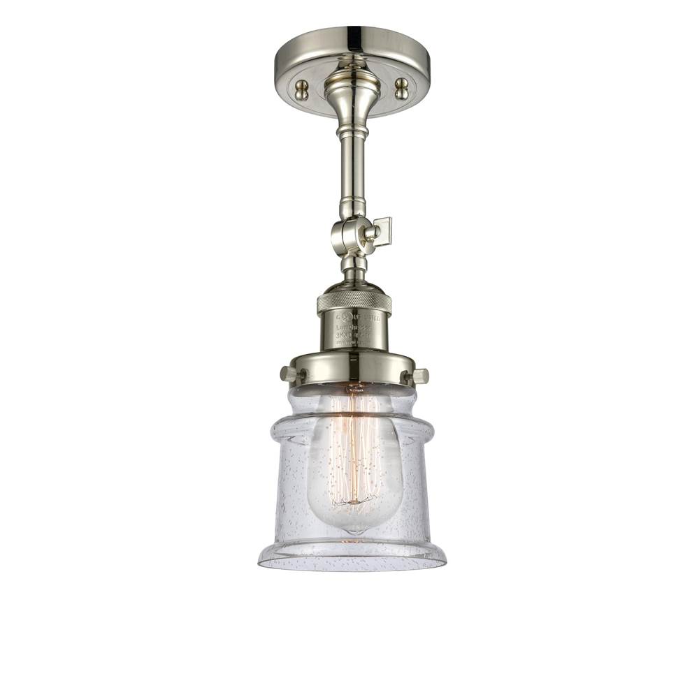 Innovations Small Canton 1 Light Semi-Flush Mount part of the Franklin Restoration Collection