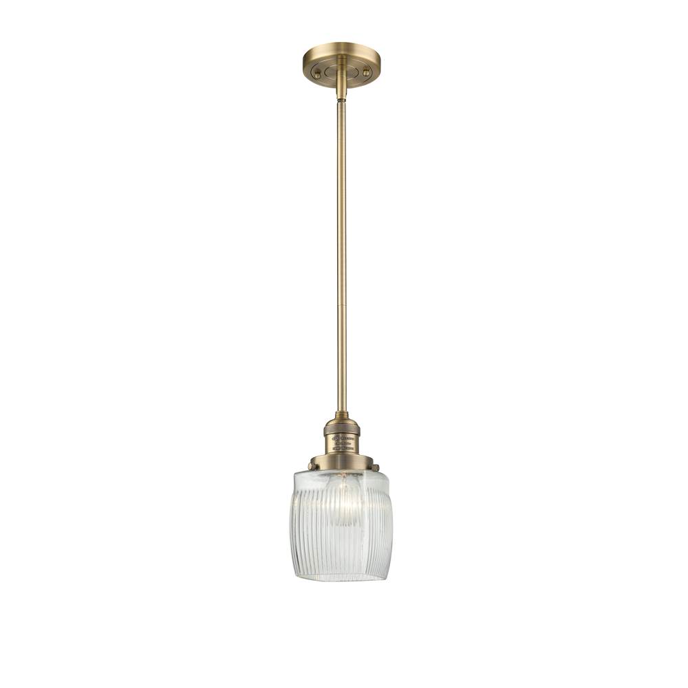 Innovations Colton 1 Light Mini Pendant part of the Franklin Restoration Collection