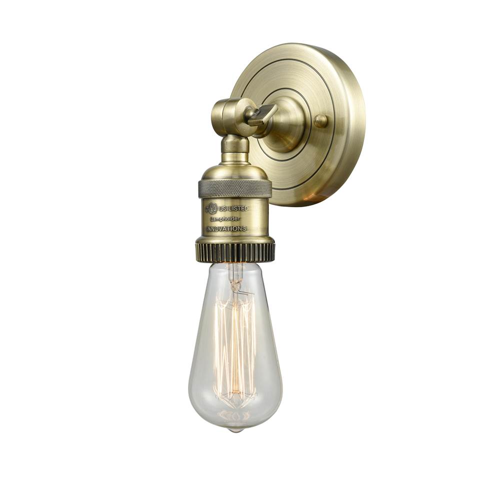 Innovations Bare Bulb 1 Light  ADA Compiant Sconce part of the Franklin Restoration Collection