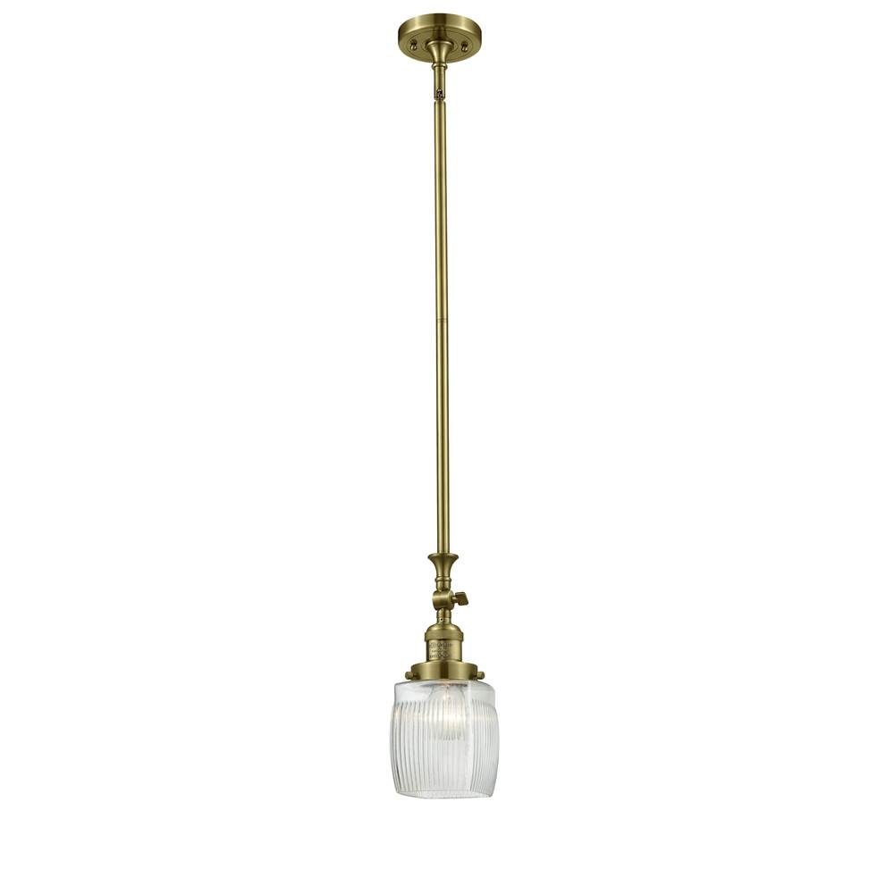 Innovations Colton 1 Light Mini Pendant part of the Franklin Restoration Collection
