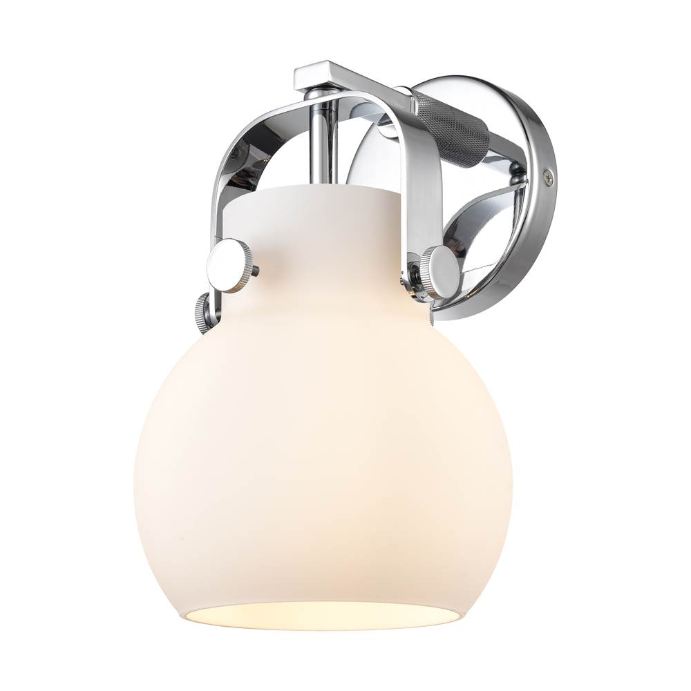 Innovations Pilaster II Sphere Polished Chrome Sconce
