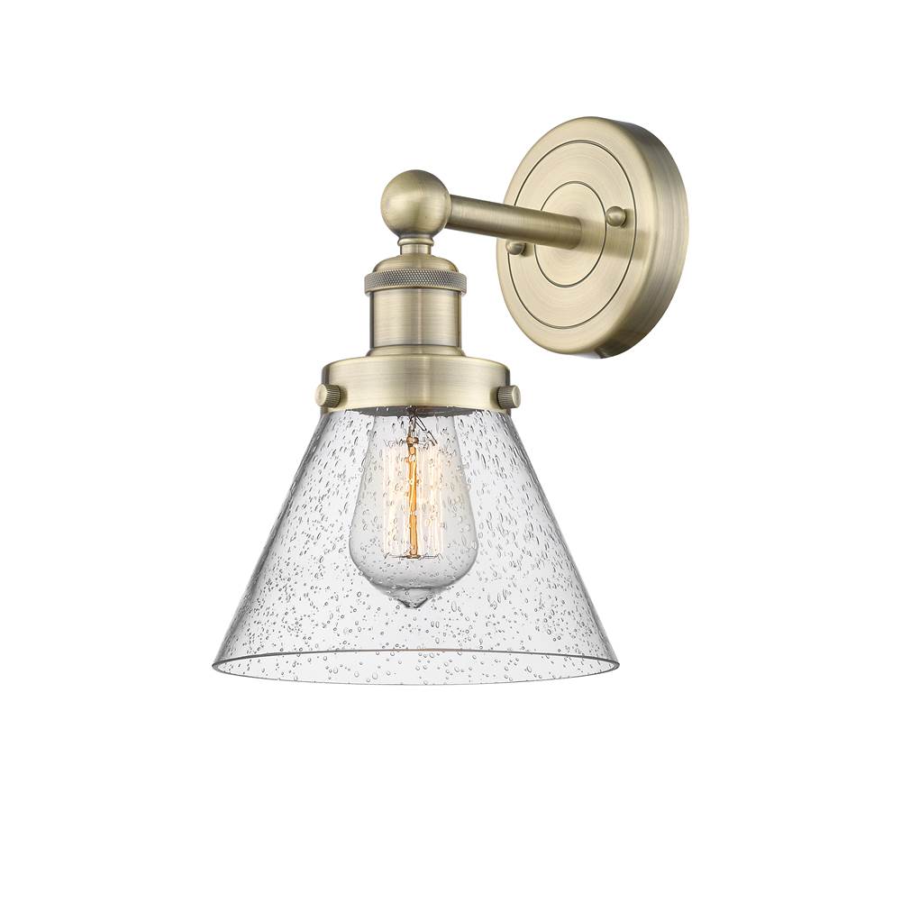 Innovations Cone Antique Brass Sconce