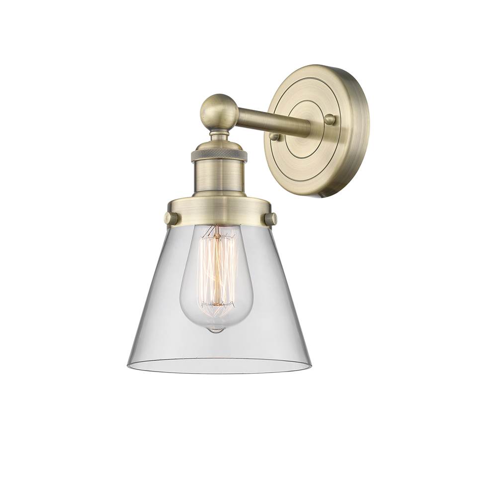 Innovations Cone Antique Brass Sconce