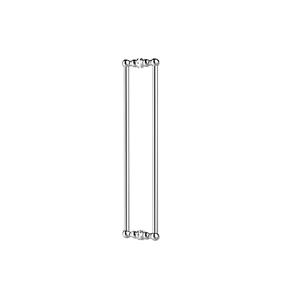 Kartners FLORENCE - 18-inch Double Shower Door Handle-Brushed Chrome