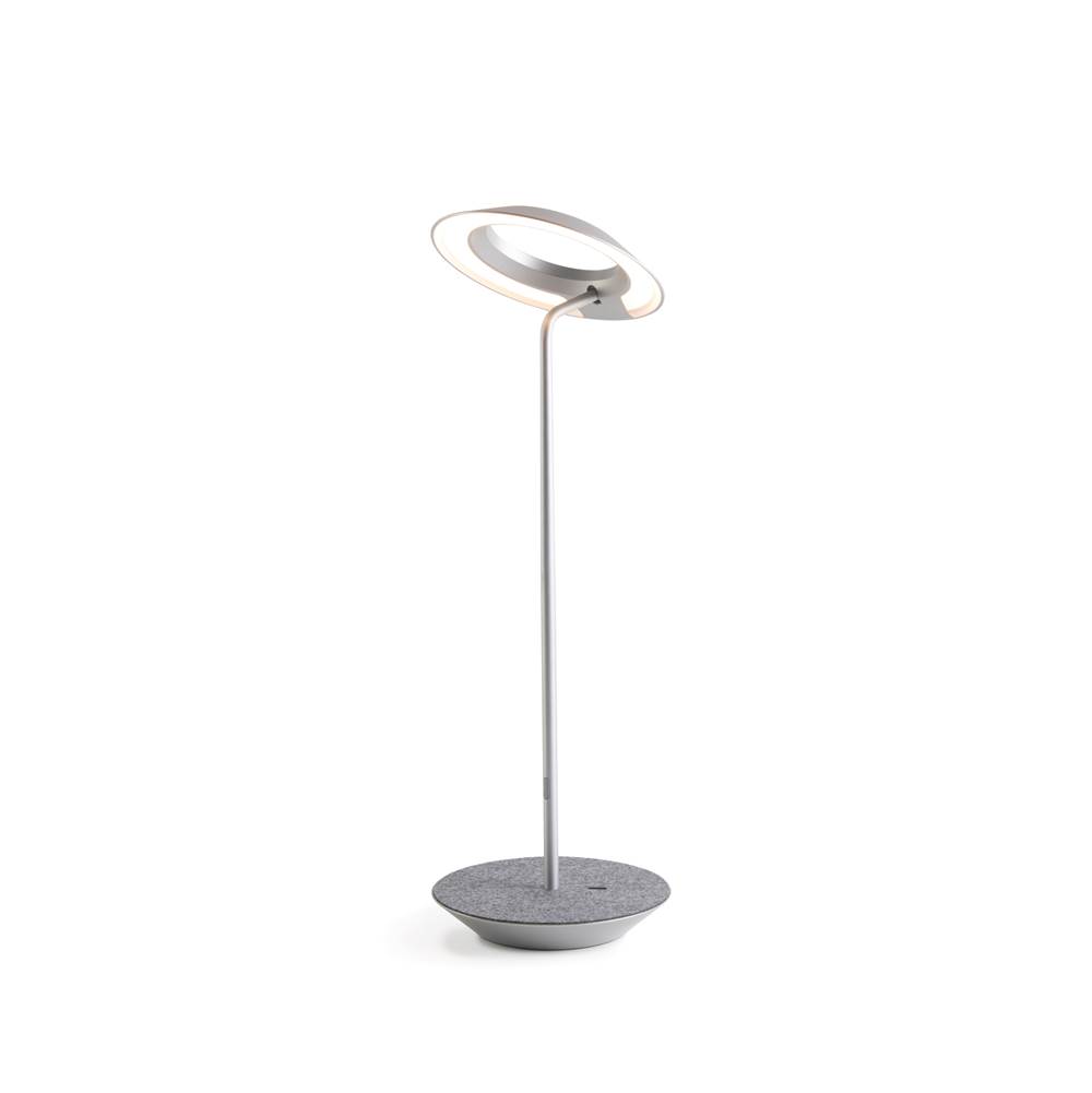Koncept Lighting Royyo Desk Lamp, Silver body, Oxford Felt base plate