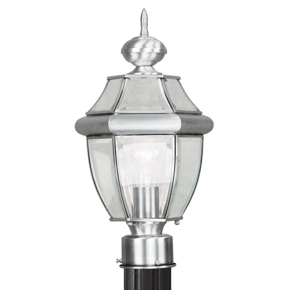 Livex 1 Light BN Outdoor Post Lantern