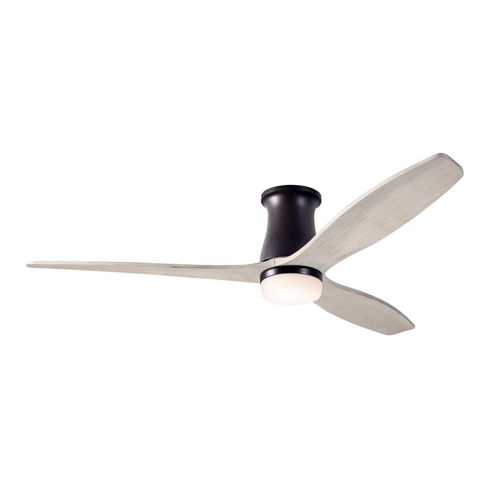 Modern Fan Company Arbor Flush DC Fan; Dark Bronze Finish; 54'' Whitewash Blades; 17W LED; Remote Control