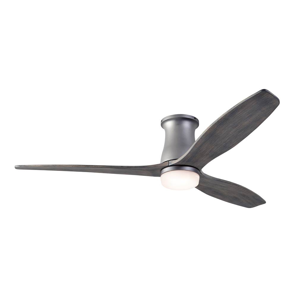 Modern Fan Company Arbor Flush DC Fan; Graphite Finish; 54'' Graywash Blades; 17W LED; Remote Control