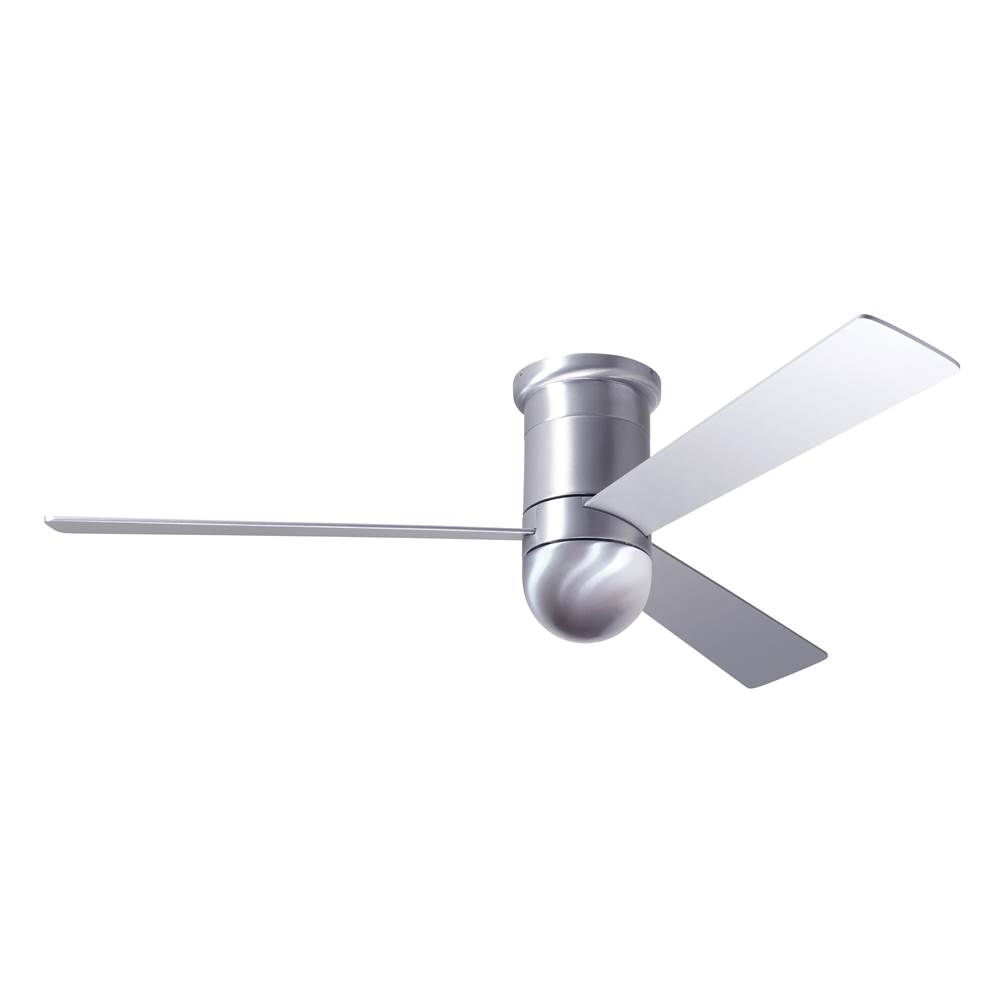 Modern Fan Company Cirrus Flush DC Fan; Brushed Aluminum Finish; 50'' Aluminum Blades; No Light; Remote Control