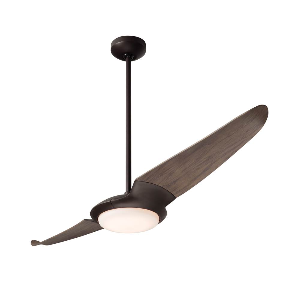 Modern Fan Company IC/Air (2 Blade ) Fan; Dark Bronze Finish; 56'' Graywash Blades; 20W LED; Wall/Remote Combo Control