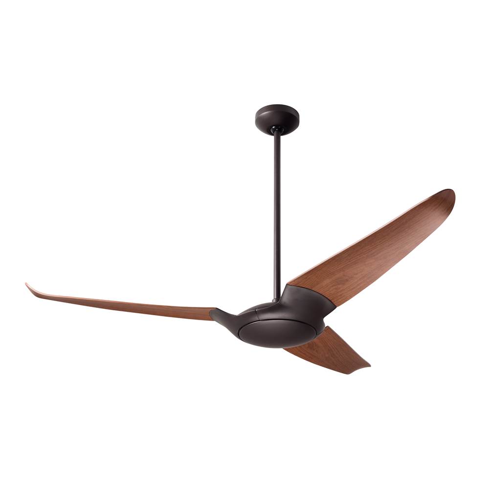 Modern Fan Company IC/Air (3 Blade ) Fan; Dark Bronze Finish; 56'' Mahogany Blades; No Light; Wall/Remote Combo Control