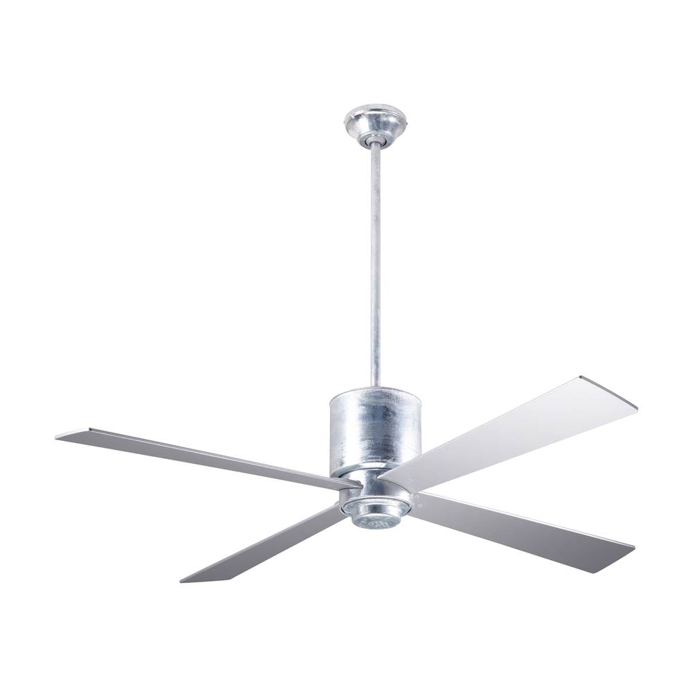 Modern Fan Company Lapa Fan; Galvanized Finish; 50'' Silver Blades; No Light; Fan Speed and Light Control (3-wire)