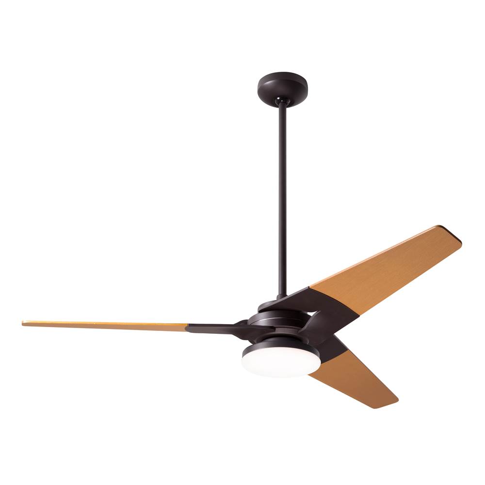 Modern Fan Company Torsion Fan; Dark Bronze Finish; 52'' Maple Blades; 20W LED; Handheld Remote Control (2-wire)