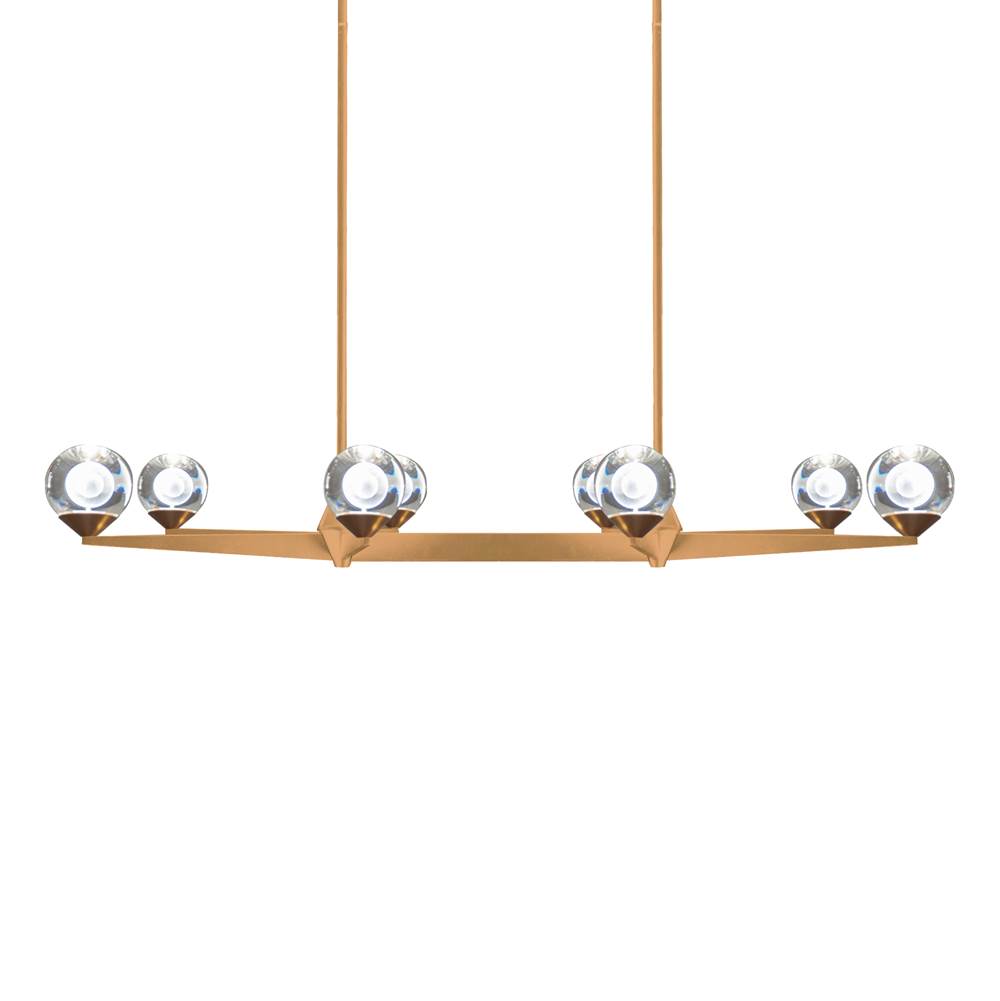Modern Forms Double Bubble 44'' LED Chandelier Light 3000K in Aged Brass