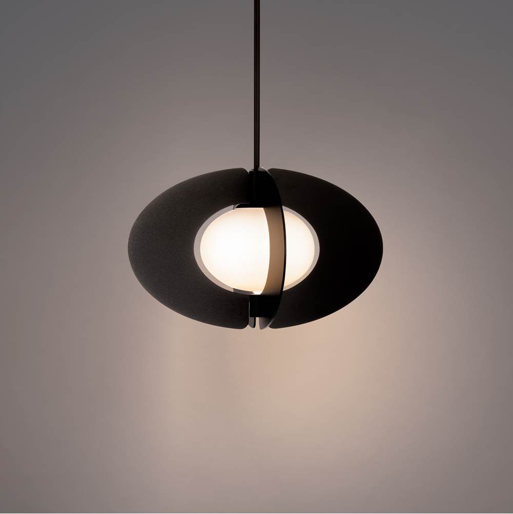 Modern Forms Echelon 16'' LED Indoor Pendant Light 3000K in Black