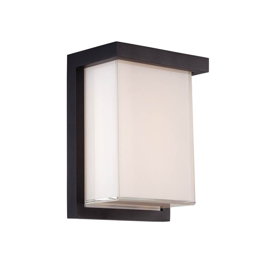 Modern Forms Ledge 8'' LED Outdoor Wall Sconce Light 3000K in Black