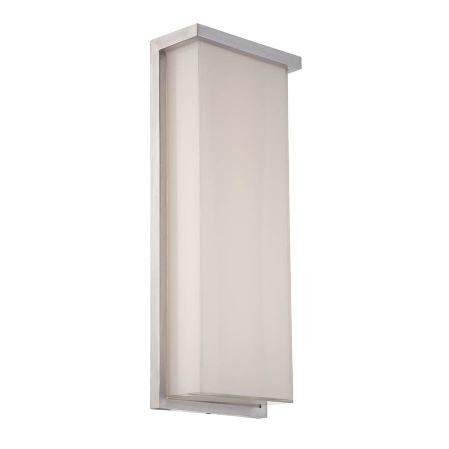Modern Forms Ledge 20'' LED Outdoor Wall Sconce Light 3000K in Brushed Aluminum