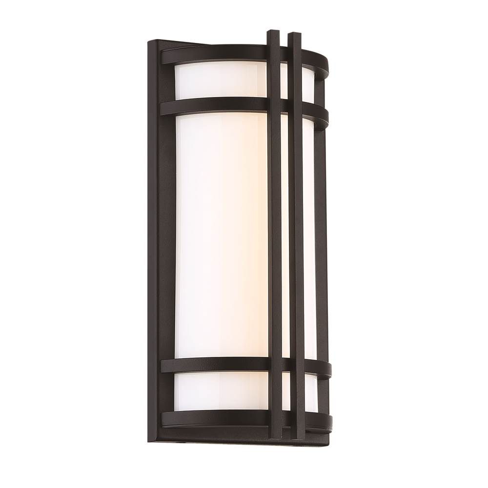 Modern Forms Skyscraper 12'' LED Outdoor Wall Sconce Light 3000K in Black