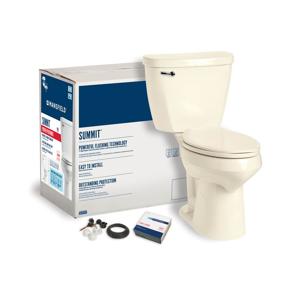 Mansfield Plumbing Summit 1.6 Elongated SmartHeight Complete Toilet Kit