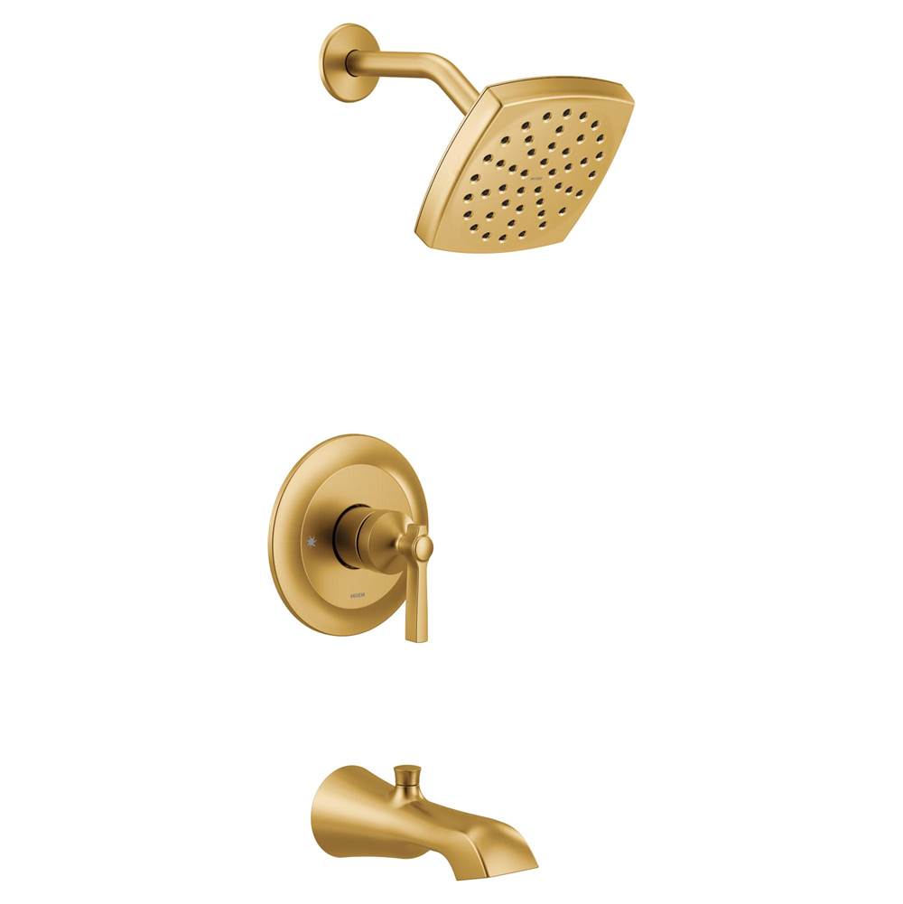 Moen Flara M-CORE 3-Series 1-Handle Eco-Performance Tub and Shower Trim Kit in Brushed Gold (Valve Sold Separately)